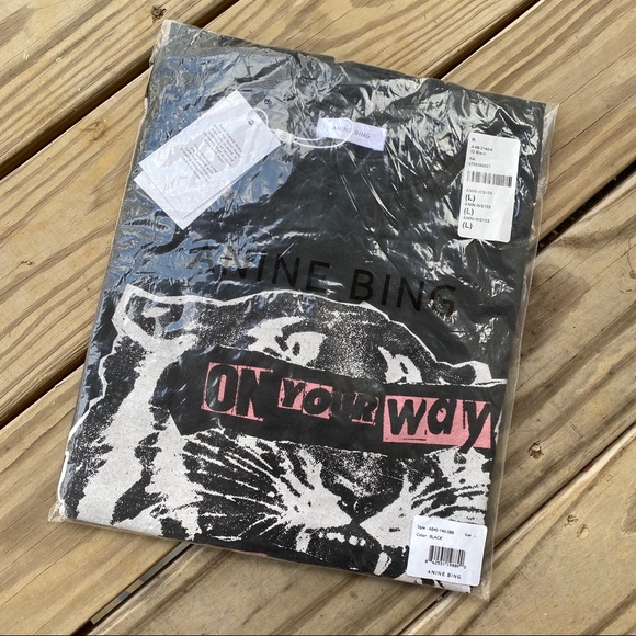 *SOLD* NEW Anine Bing Tiger Tee Large - Picture 4 of 6